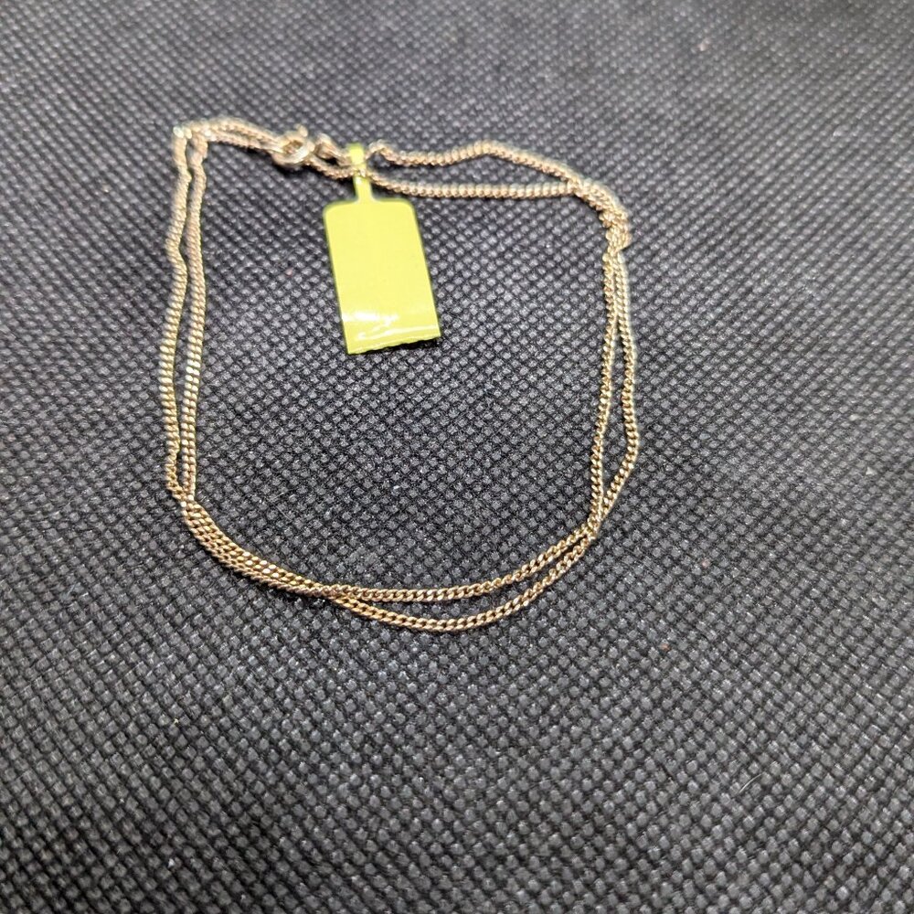 16inch gold over sterling chain  simple